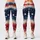 Red White And Blue Star Celebration For Summer Fourth Of July Family Gatherings Leggings - 1