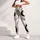 Ivory Black And Sand Abstract Line Art For Modern Casual And Office Style Leggings - 5