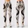 Ivory Black And Sand Abstract Line Art For Modern Casual And Office Style Leggings - 1