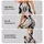 Ivory Black And Sand Abstract Line Art For Modern Casual And Office Style Leggings - 2