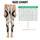 Ivory Black And Sand Abstract Line Art For Modern Casual And Office Style Leggings - 3