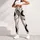 Ivory Black And Sand Abstract Line Art For Modern Casual And Office Style Leggings - 5