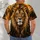 Golden Lion Face With Amber Mane For Bold Outdoor Style And Everyday Adventure Wear All-over Print Unisex T-shirt - 6