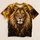 Golden Lion Face With Amber Mane For Bold Outdoor Style And Everyday Adventure Wear All-over Print Unisex T-shirt - 1