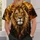 Golden Lion Face With Amber Mane For Bold Outdoor Style And Everyday Adventure Wear All-over Print Unisex T-shirt - 5
