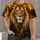 Golden Lion Face With Amber Mane For Bold Outdoor Style And Everyday Adventure Wear All-over Print Unisex T-shirt - 4