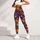 Cute Pumpkin Spider Bones and Stars for Playful Halloween Season Style Leggings - 4