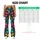 Colorful Gothic Skulls for Halloween Parties and Playful Dark Style Leggings - 7