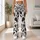 Black Botanical Blooms for Everyday Outings and Relaxed Commuting Leggings - 11
