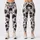 Black Botanical Blooms for Everyday Outings and Relaxed Commuting Leggings - 3