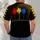 Black Gold Football Laces and Color Splash for Game Day Style All-over Print Unisex T-shirt - 6