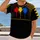 Black Gold Football Laces and Color Splash for Game Day Style All-over Print Unisex T-shirt - 2