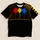 Black Gold Football Laces and Color Splash for Game Day Style All-over Print Unisex T-shirt - 1