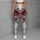 Rouge Rose Blossoms on Ivory for Garden Parties and Breezy Coastal Summer Getaways Leggings - 6