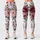 Rouge Rose Blossoms on Ivory for Garden Parties and Breezy Coastal Summer Getaways Leggings - 3