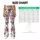 Rouge Rose Blossoms on Ivory for Garden Parties and Breezy Coastal Summer Getaways Leggings - 7