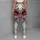 Rouge Rose Blossoms on Ivory for Garden Parties and Breezy Coastal Summer Getaways Leggings - 4