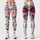 Rouge Rose Blossoms on Ivory for Garden Parties and Breezy Coastal Summer Getaways Leggings - 1