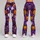 Purple Pumpkin Ghosts And Bats For Playful Halloween Celebrations And Autumn Nights Leggings - 9