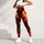 Fiery Orange and Red Flames for Halloween Parties and Bold Autumn Style All Season Leggings - 5