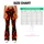 Fiery Orange and Red Flames for Halloween Parties and Bold Autumn Style All Season Leggings - 7