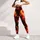 Fiery Orange and Red Flames for Halloween Parties and Bold Autumn Style All Season Leggings - 5