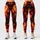 Fiery Orange and Red Flames for Halloween Parties and Bold Autumn Style All Season Leggings - 1