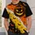 Candy Corn, Jack-o'-Lantern and Bat Halloween Party Style for Men and Autumn Celebrations All-over Print Unisex T-shirt - 5