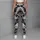 Bold Monochrome Camouflage Motif for Casual Streetwear and Everyday Style for Women Leggings - 6
