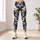 Bold Monochrome Camouflage Motif for Casual Streetwear and Everyday Style for Women Leggings - 4