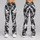 Bold Monochrome Camouflage Motif for Casual Streetwear and Everyday Style for Women Leggings - 9