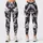 Bold Monochrome Camouflage Motif for Casual Streetwear and Everyday Style for Women Leggings - 1