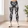 Bold Monochrome Camouflage Motif for Casual Streetwear and Everyday Style for Women Leggings - 6