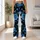 Blue Rose Botanicals for Everyday Casual Outings and Relaxed Weekend Style for Her Leggings - 11