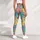 Colorful Retro Alphabet Motifs for Playful Everyday Style and Weekend Outings for Women Leggings - 5