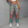 Colorful Retro Alphabet Motifs for Playful Everyday Style and Weekend Outings for Women Leggings - 4