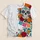Colorful Sugar Skull and Marigolds for Day of the Dead Celebrations and Festive Wear All-over Print Unisex T-shirt - 1