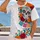 Colorful Sugar Skull and Marigolds for Day of the Dead Celebrations and Festive Wear All-over Print Unisex T-shirt - 2