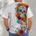 Colorful Sugar Skull and Marigolds for Day of the Dead Celebrations and Festive Wear All-over Print Unisex T-shirt - 6