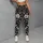 Ivory Wildflower Sprigs on Midnight Black for Everyday Casual Style and Weekend Layering Leggings - 6