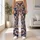Navy Lace Florals and Paisley for Relaxed Weekend Strolls and Cozy Autumn Outings Leggings - 11