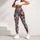 Navy Lace Florals and Paisley for Relaxed Weekend Strolls and Cozy Autumn Outings Leggings - 4