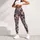 Navy Lace Florals and Paisley for Relaxed Weekend Strolls and Cozy Autumn Outings Leggings - 6