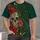 Sugar Skull Hummingbird Florals for Día de Muertos Celebrations and Nature Lovers All-over Print Unisex T-shirt - 4