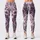 Purple Lavender Floral Paisley for Relaxed Everyday Style and Weekend Wear Leggings - 3