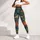 Teal Cranes And Copper Peonies For Elegant Everyday Outings And Relaxed Weekend Style Leggings - 4