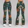 Teal Cranes And Copper Peonies For Elegant Everyday Outings And Relaxed Weekend Style Leggings - 9