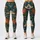 Teal Cranes And Copper Peonies For Elegant Everyday Outings And Relaxed Weekend Style Leggings - 1
