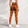 Playful Bats, Pumpkins And Candles For Spooky Season And Halloween Festivities Leggings - 5