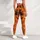 Playful Bats, Pumpkins And Candles For Spooky Season And Halloween Festivities Leggings - 5
